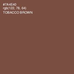 #7A4E40 - Tobacco Brown Color Image